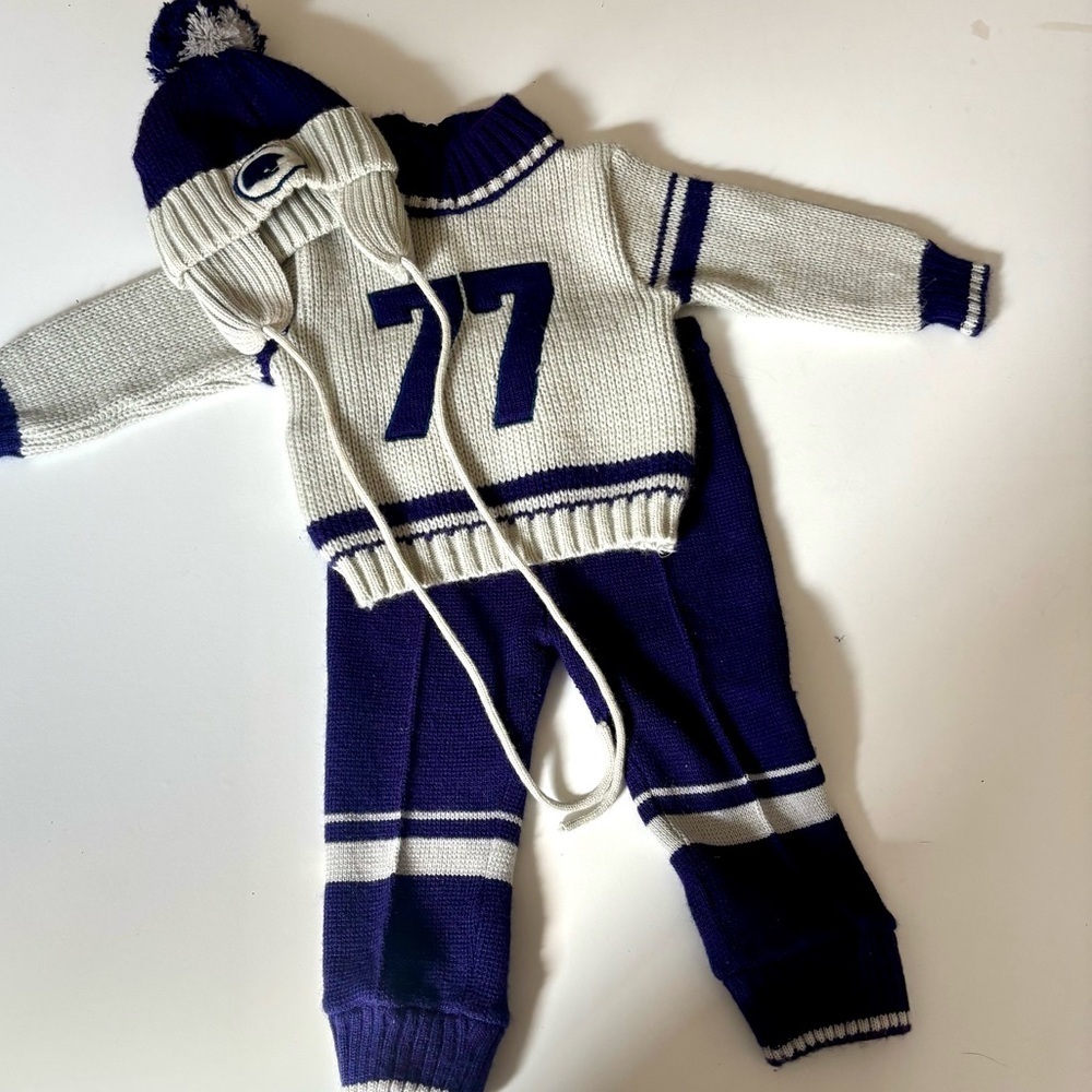 Vintage 80s baby football player Halloween costume 12 month